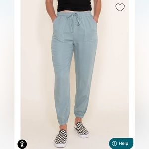 Thread + Supply light denim joggers